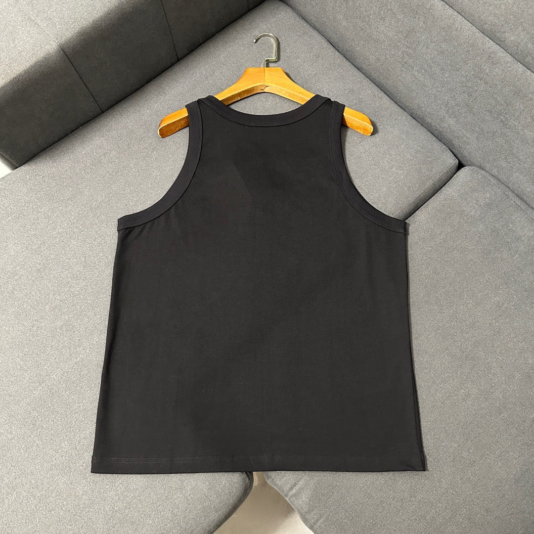 Black and White Tank Top - Men's