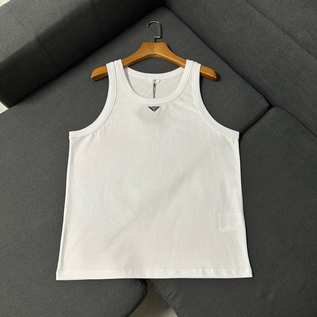 Black and White Tank Top - Men's