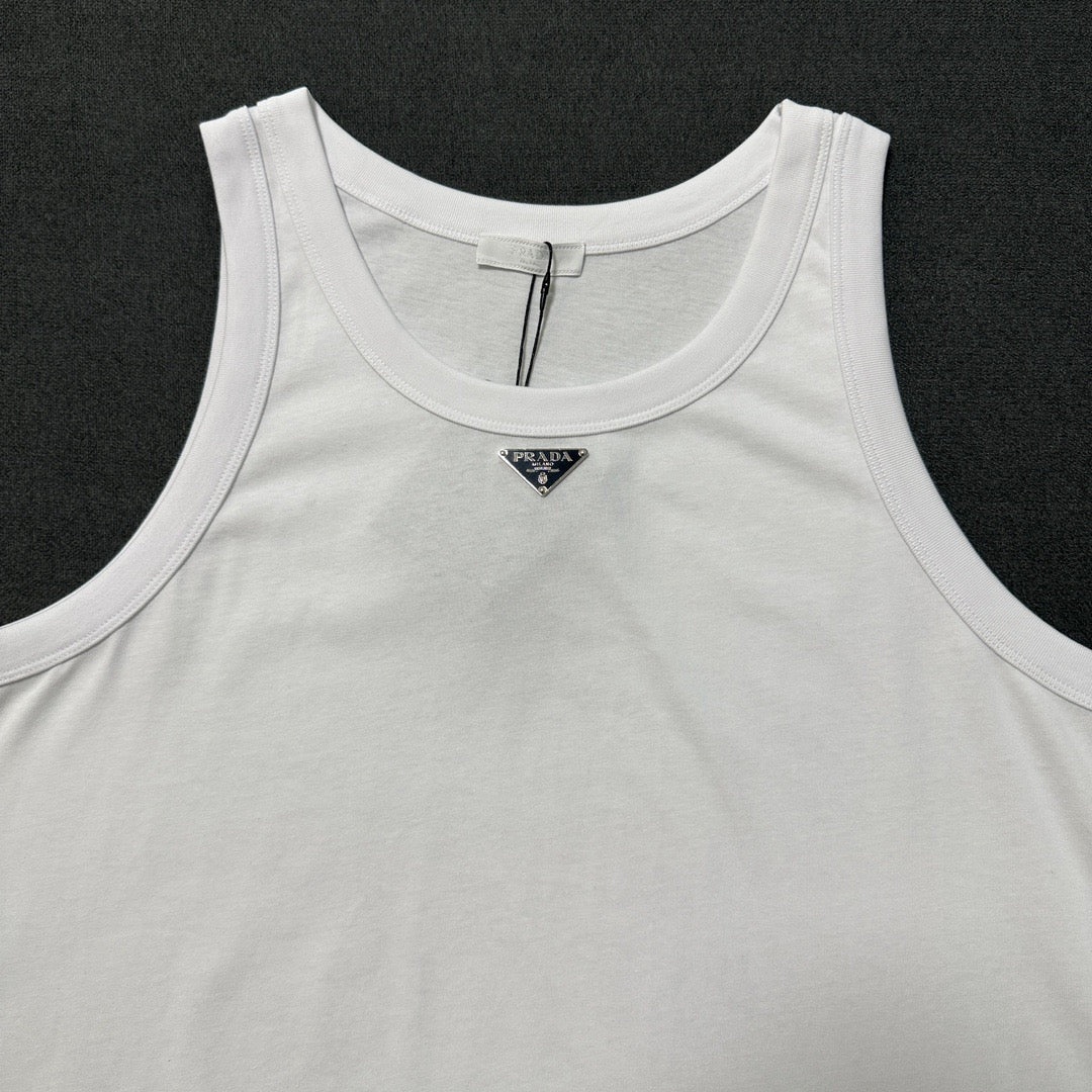 Black and White Tank Top - Men's
