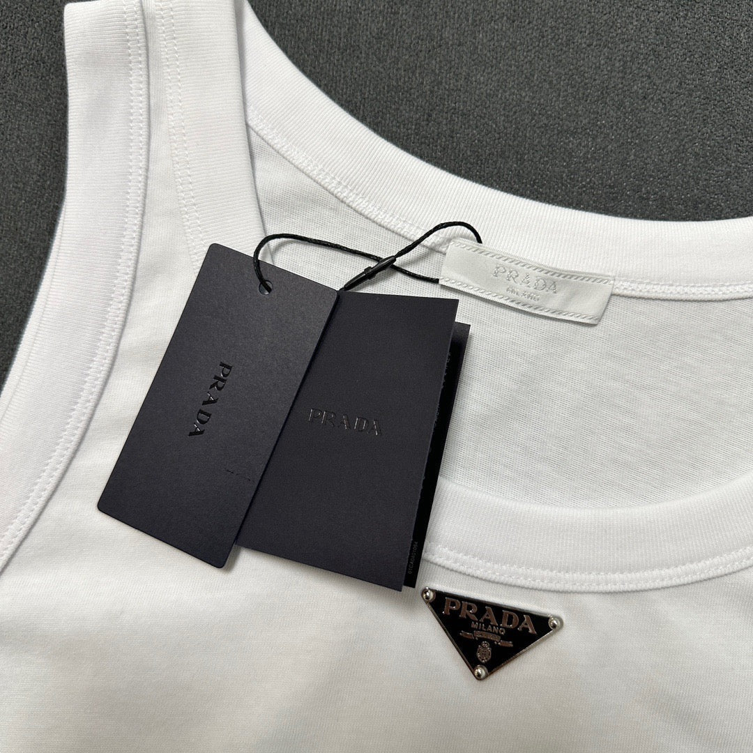 Black and White Tank Top - Men's