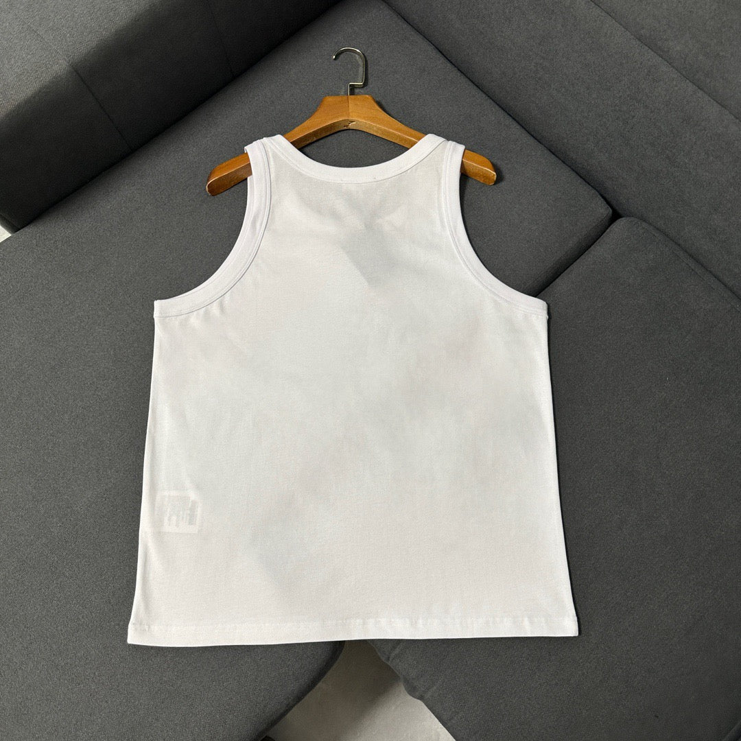 Black and White Tank Top - Men's