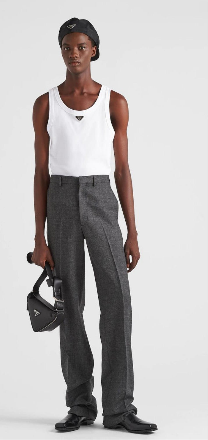 Black and White Tank Top - Men's