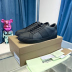 Black Leather Panelled Chunky - Men's