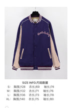 Purple Wool Contrast Sleeve Varsity - Men's