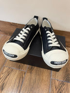 Black Canvas Toe Cap Low-Top - Men's