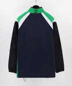 Navy Nylon Colourblock Track - Men's