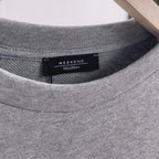Grey Cotton Butterfly Graphic Crewneck - Women's