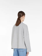 Grey Cotton Butterfly Graphic Crewneck - Women's
