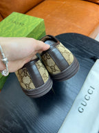 Beige Canvas Monogram Low-Top - Men's