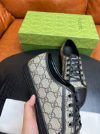 Beige Canvas Monogram Low-Top - Men's
