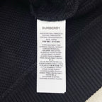Black Cotton Embroidered Crewneck - Men's