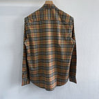 Beige Cotton Classic Check Long-Sleeve - Men's