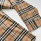 Beige Cotton Classic Check Long-Sleeve - Men's