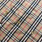 Beige Cotton Classic Check Long-Sleeve - Men's