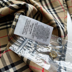 Beige Cotton Classic Check Long-Sleeve - Men's