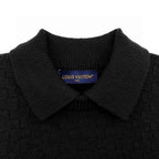 Black Knit Textured Long-Sleeve - Men's