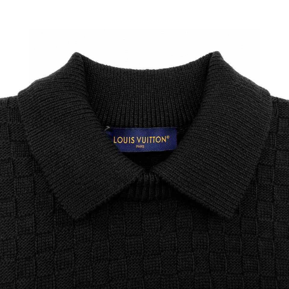 Black Knit Textured Long-Sleeve - Men's