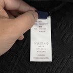 Black Knit Textured Long-Sleeve - Men's