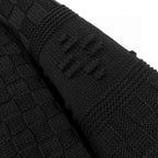 Black Knit Textured Long-Sleeve - Men's