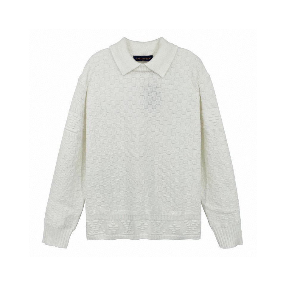 Black Knit Textured Long-Sleeve - Men's