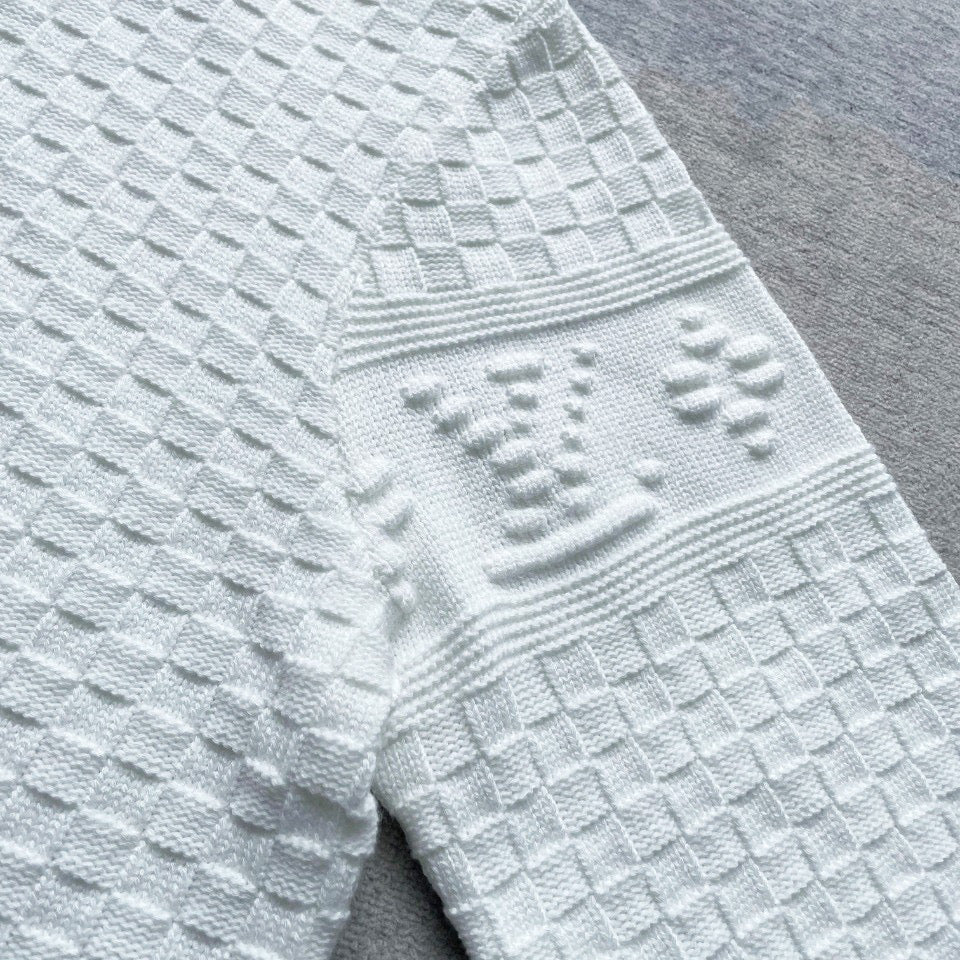 Black Knit Textured Long-Sleeve - Men's