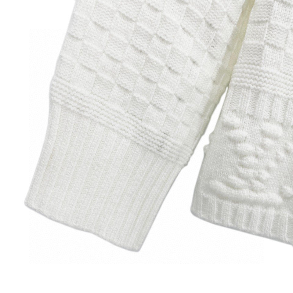 Black Knit Textured Long-Sleeve - Men's
