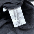 Black Cotton Gold Logo Pullover - Men's