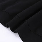 Black Cotton Triangle Logo Crewneck - Men's