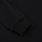 Black Cotton Triangle Logo Crewneck - Men's