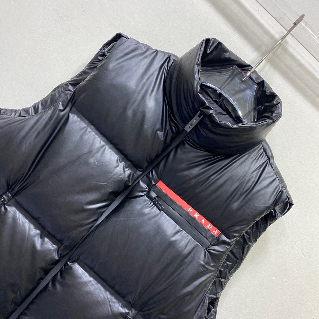 Navy Nylon Down Gilet - Men's