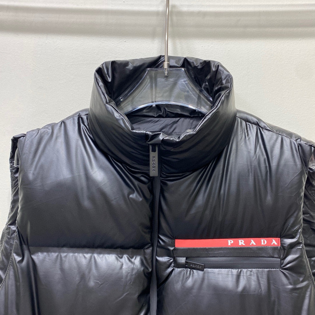 Navy Nylon Down Gilet - Men's