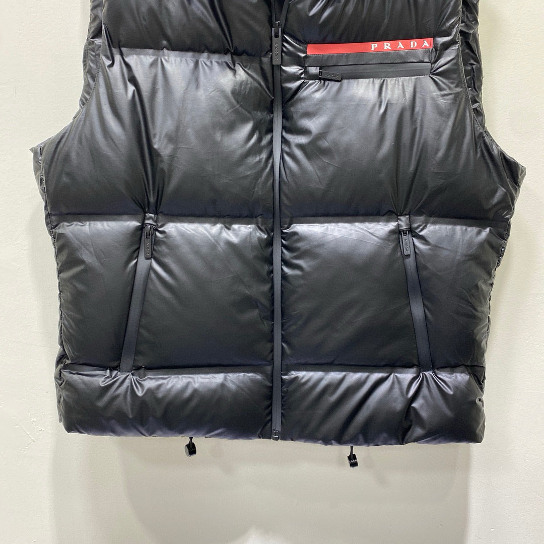 Navy Nylon Down Gilet - Men's
