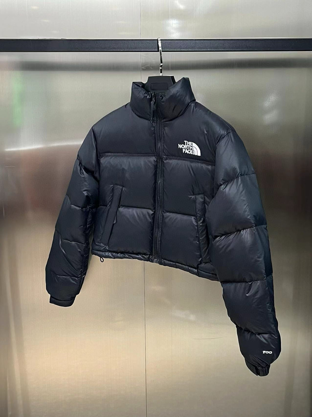 Black and White Puffer Jacket - Men's