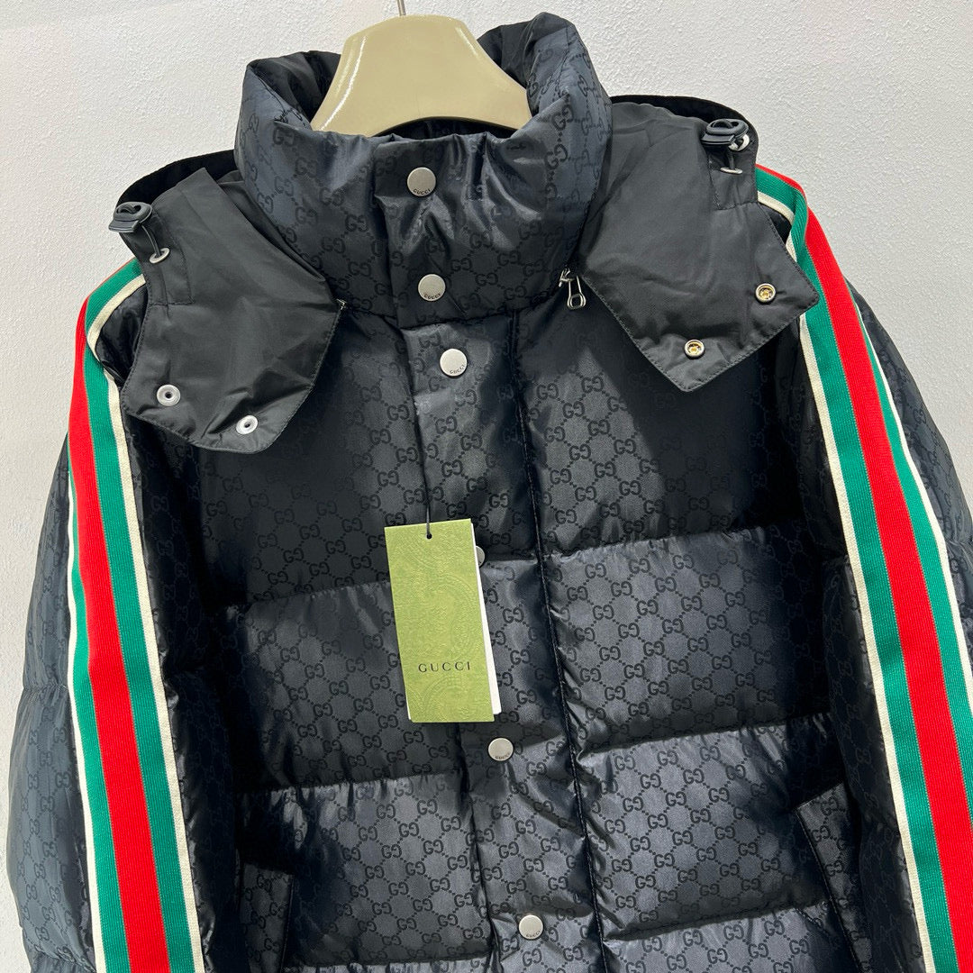 Black Puffer Jacket - Men's