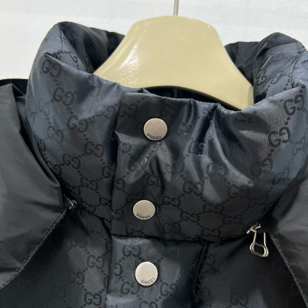 Black Puffer Jacket - Men's