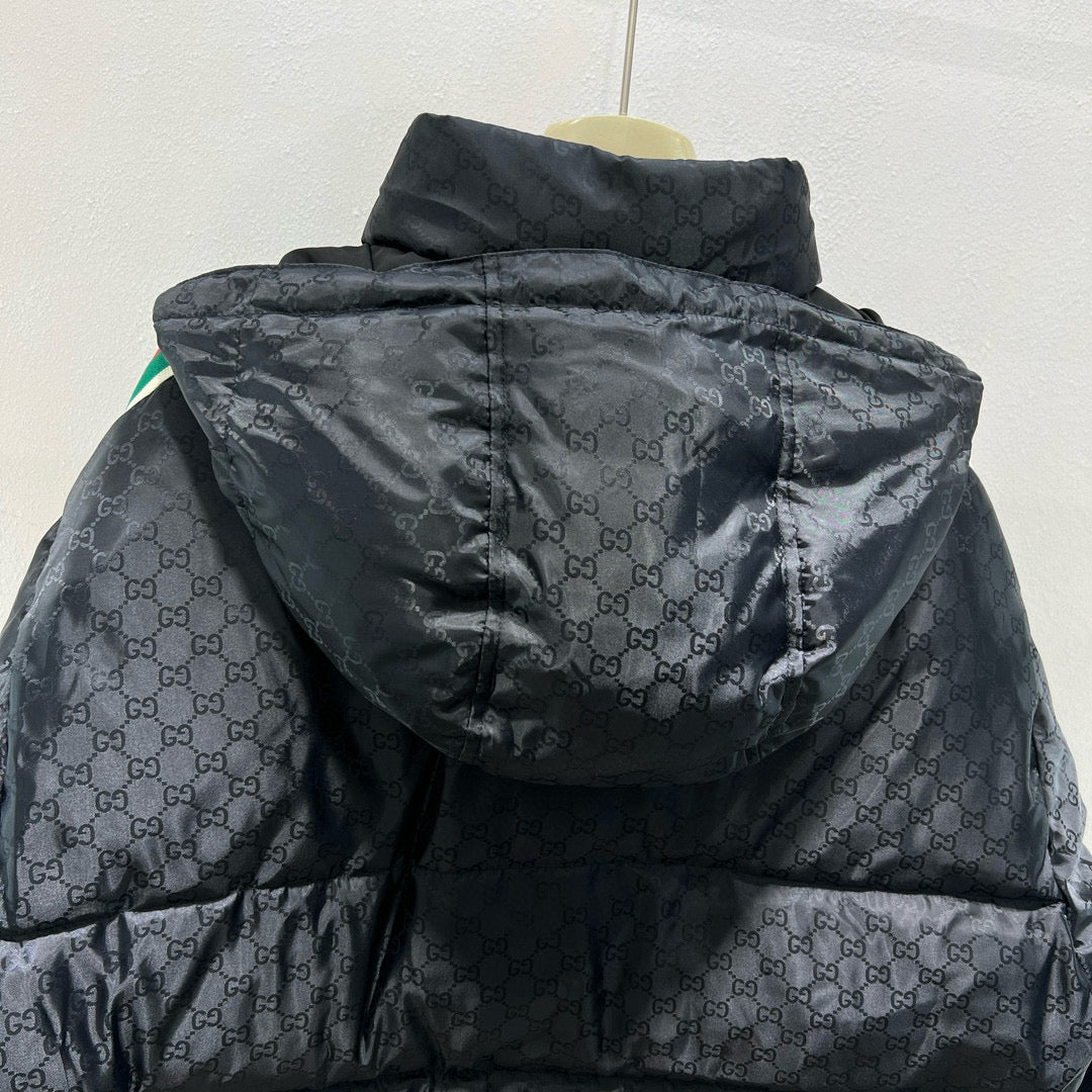 Black Puffer Jacket - Men's