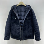 Dark Blue Puffer Jacket - Men's