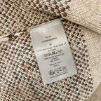Cream Jacquard Monogram Crewneck - Men's