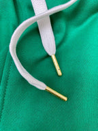 Green Cotton Logo Joggers - Men's