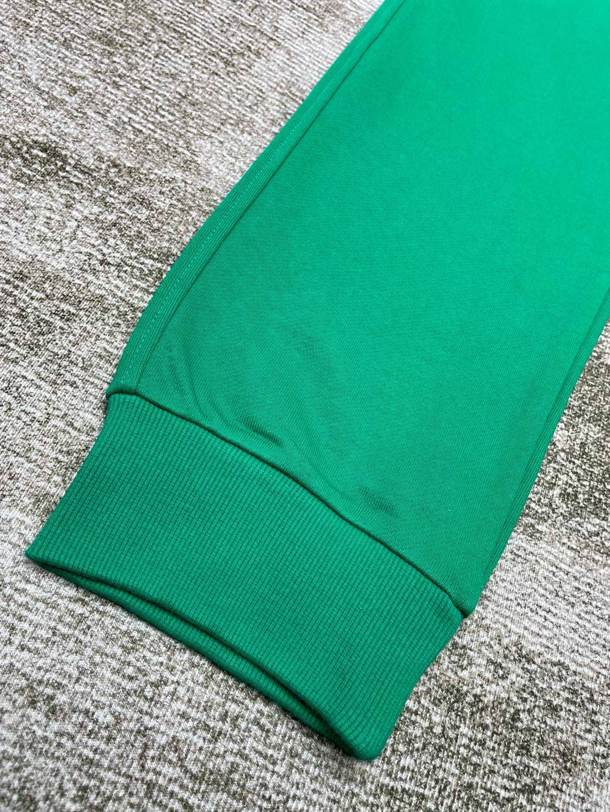 Green Cotton Logo Joggers - Men's