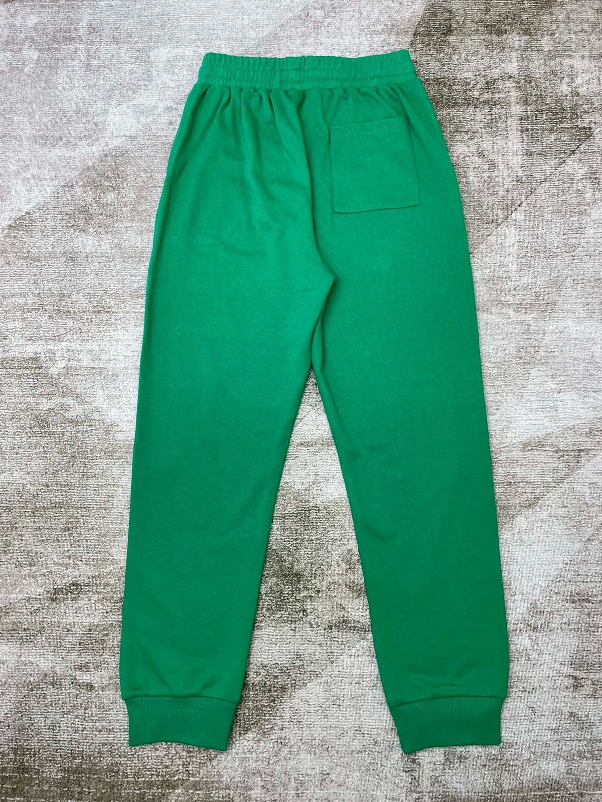 Green Cotton Logo Joggers - Men's
