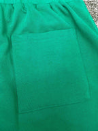 Green Cotton Logo Joggers - Men's