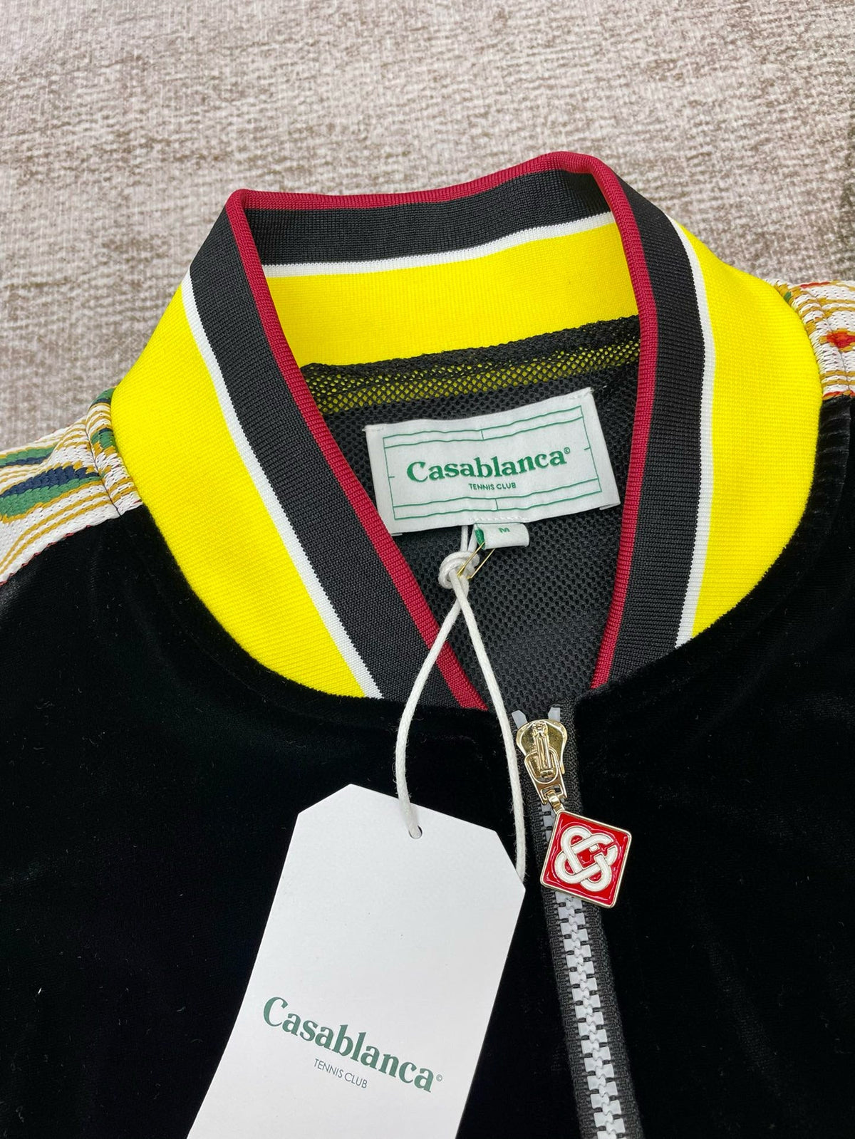 Black and Yellow Track Jacket - Men's