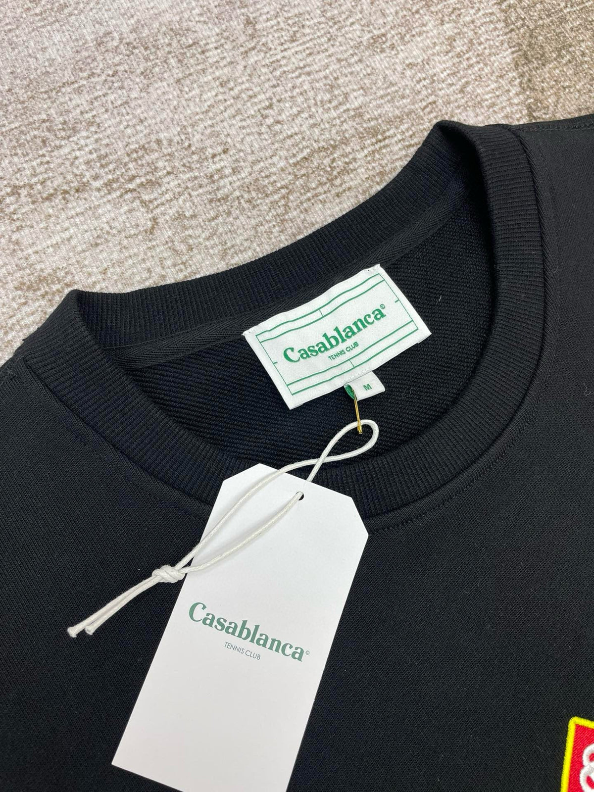 Green Cotton Graphic Crewneck - Men's