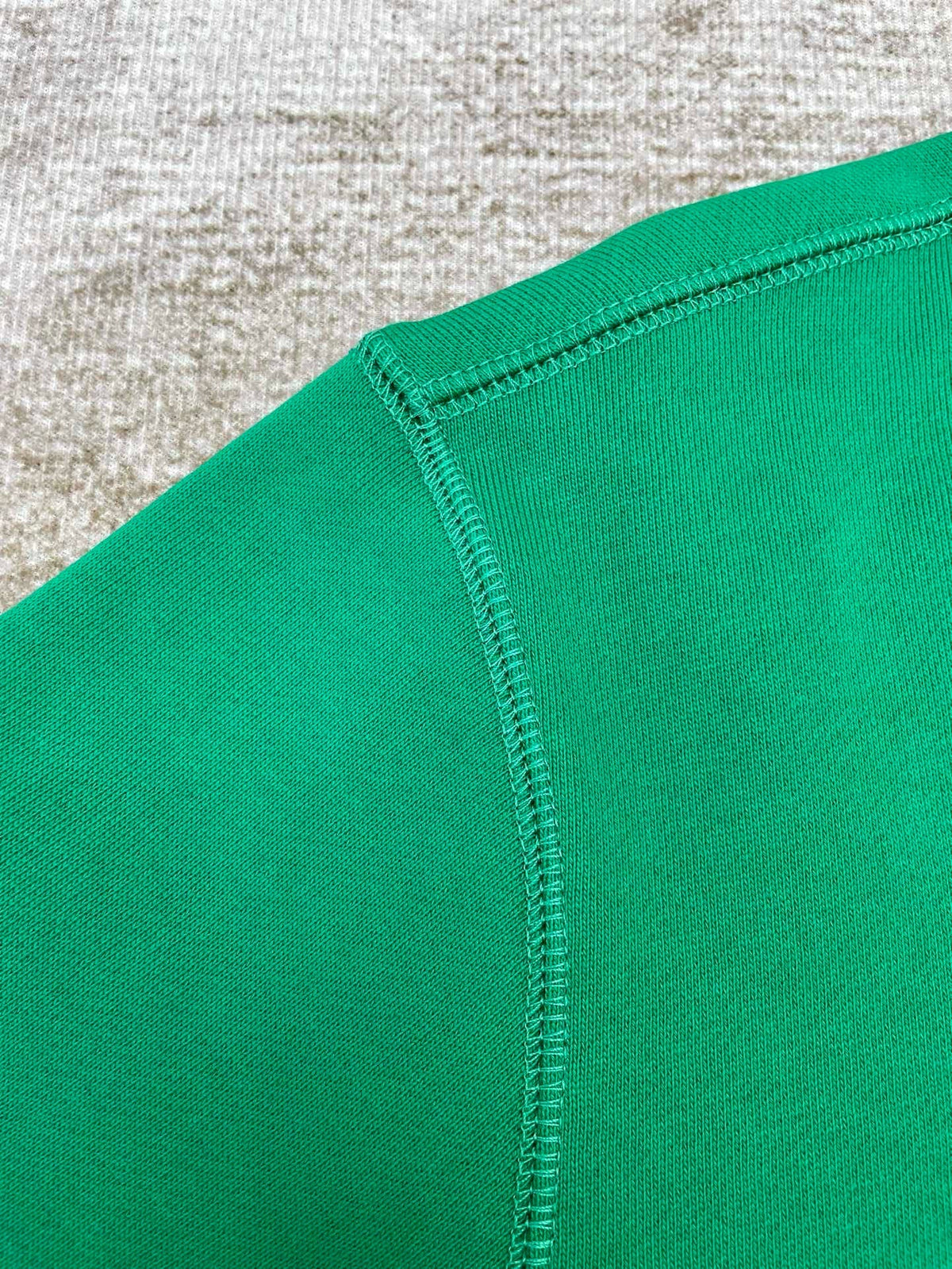 Green Cotton Graphic Crewneck - Men's