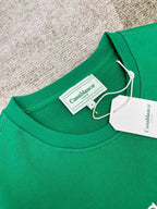 Green Cotton Graphic Crewneck - Men's