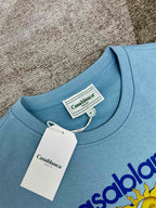 Green Cotton Tennis Graphic Crewneck - Men's