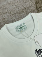 Green Cotton Script Logo Crewneck - Men's