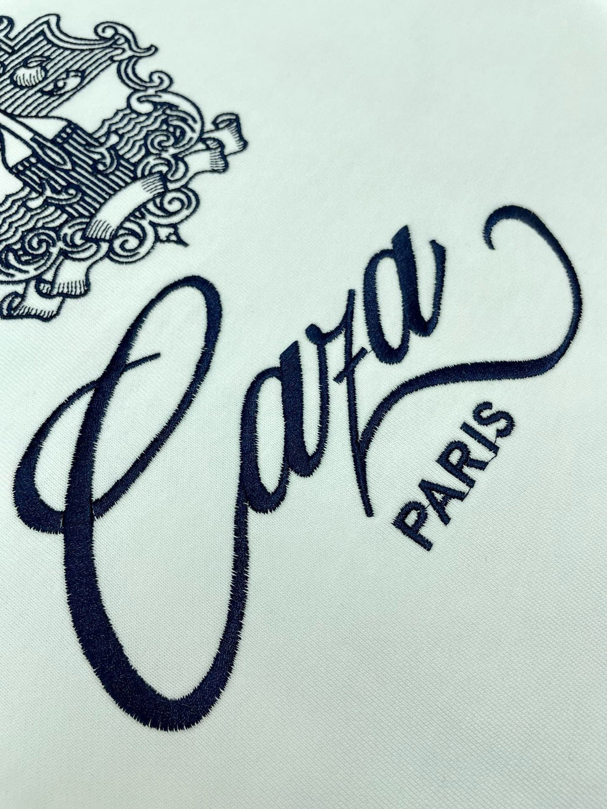 Green Cotton Script Logo Crewneck - Men's
