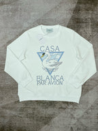 Green Cotton Emblem Graphic Crewneck - Men's